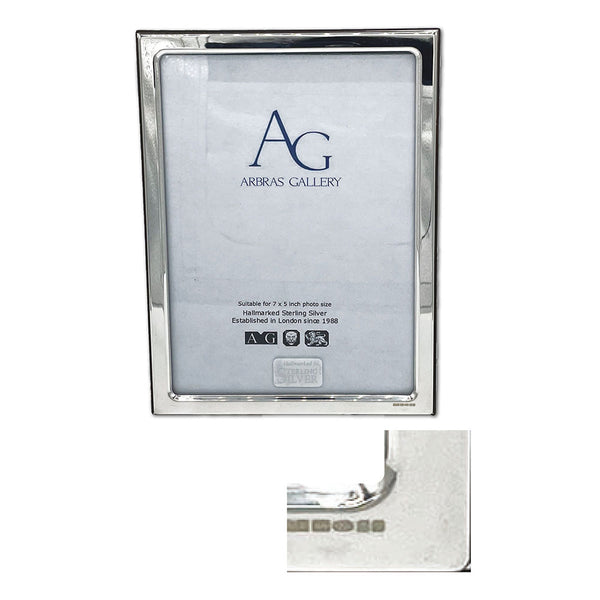 Sterling Silver 7"x5" Narrow Photo Frame_CXH0285