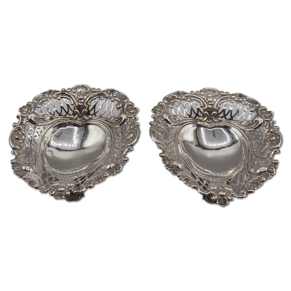 Pair of Silver Footed Dishes