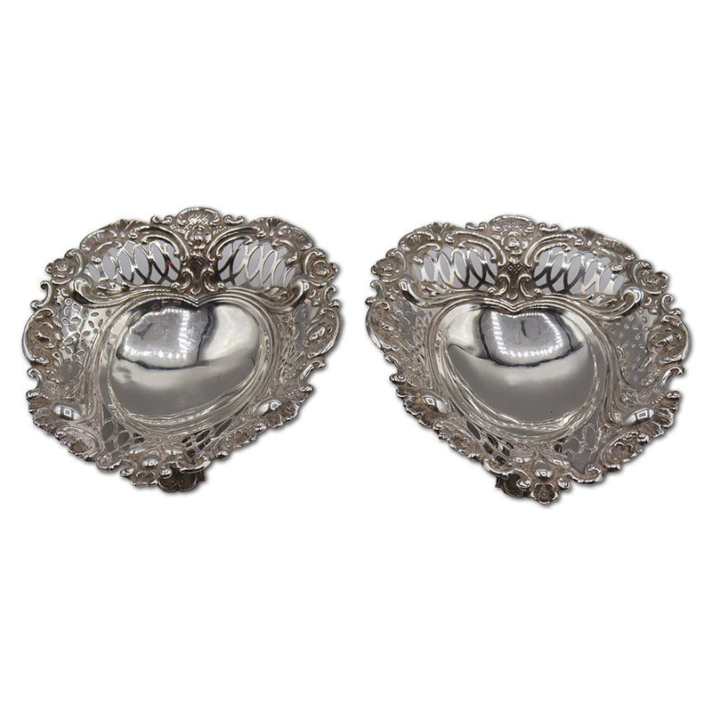 Pair of Silver Footed Dishes