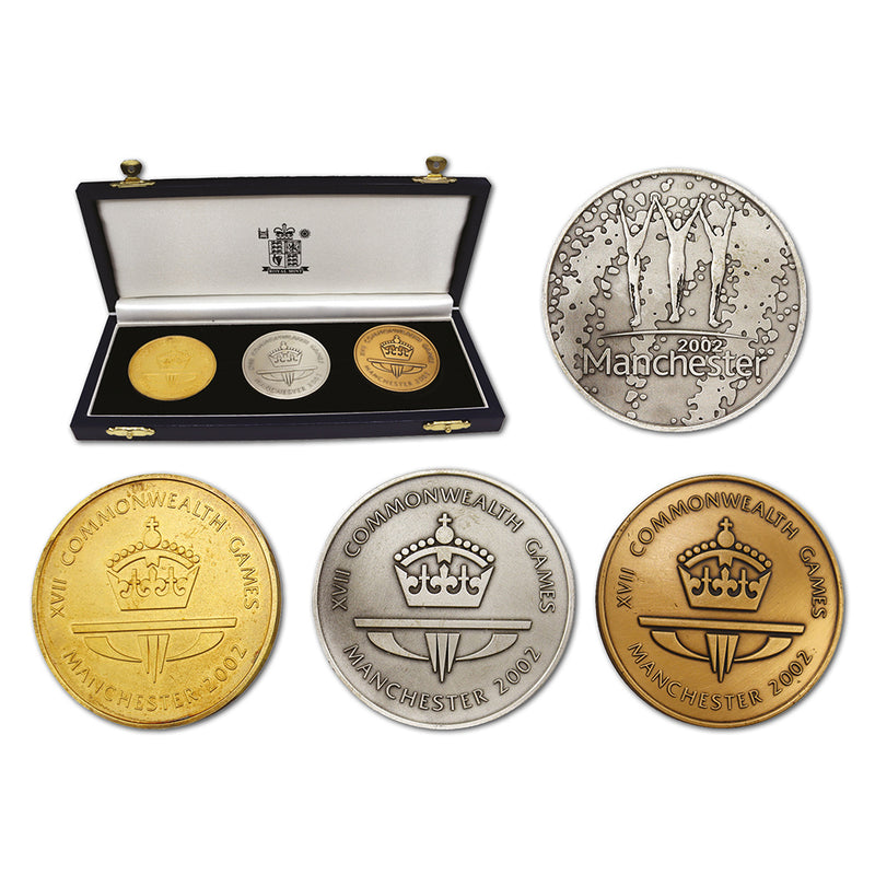2002 Manchester Commonwealth Games Medal Set