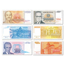 Collection of 33 Mixed Yugoslavian Bank Notes