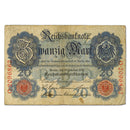 Twenty Mark German Reichsbank Banknote - 1914