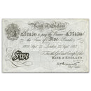 GB 1937 £5 Note. Peppiatt "white 5er" operation Bernhard forgery, Au , BNYB