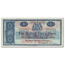 GB 1967  £1 Note. Walker, last prefix for type, Au , BNYB