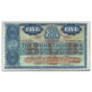 GB 1957  £5 Note.  Anderson last prefix for type, Ef++, BNYB