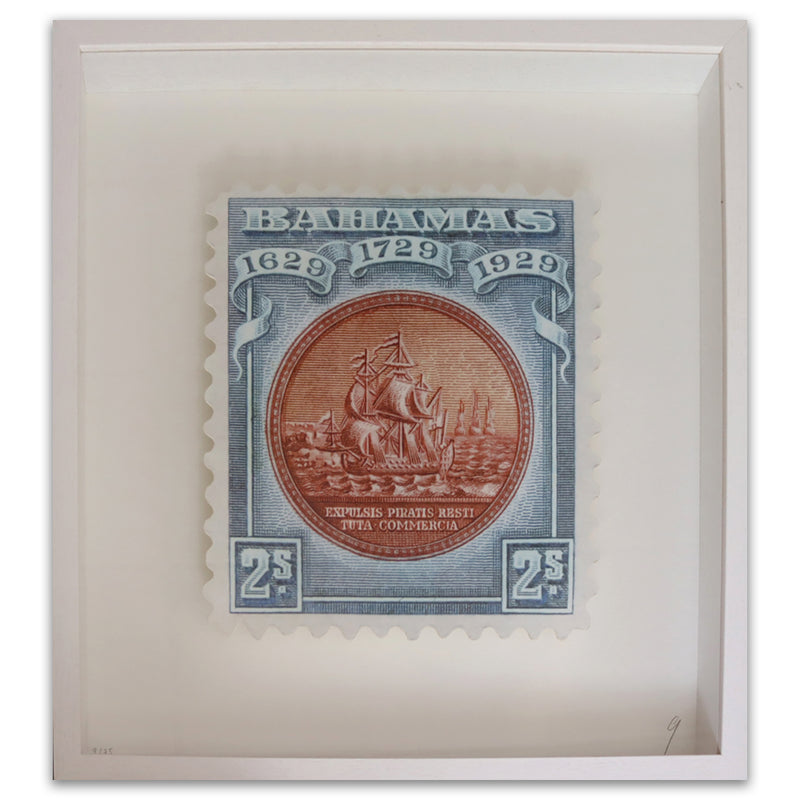 Bahamas 2s Stamp Framed_CXP0401