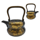 Japanese Gold and Black Lacquer Choshi (Sake Ewer)