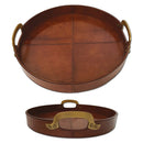 Leather Round Tobacco Tray