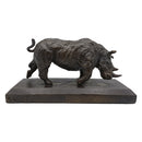 Charging Rhinoerous Bronze Sculpture_CXX0715