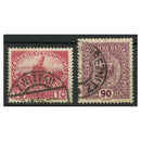 Czechoslovakia 1915-18 10h Austrian war effort and 90h definitive (2), cancelled Czecha. SG244+260