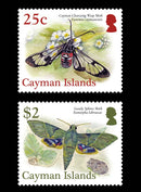 Cayman Islands Moths 4 value set 12/10/17