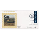 1990 New 2nd Class Stamp Roll - Signed by Arnold Machin_D154S