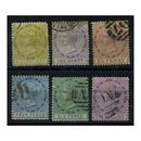 Dominica 1877-79 Definitive set, wmk crown CC, good to fine used. SG4-9