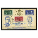 Falklands 1937 Coronation, used on registered, illustrated & embossed 'Westminster' FDC. SG143-45