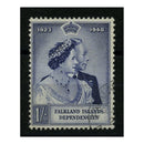 Falk Is Dep 1948 1/- Silver Wedding, fine cds used. SGG20