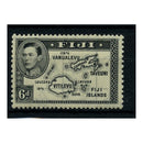 Fiji 1938-55 6d Map Die I, mtd mint, gum typical. SG260