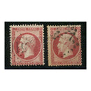 France 1862 80c Both shades, good to fine used. SG98-99