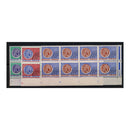 France 1969 22c, 35c, 70c Gallic coin pre-cancels (1969 values), blocks of 8, u/m. SG1647b, 47f, 48b