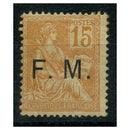 France 1903 15c F.M. (Military Post), fine mtd mint. SGM314