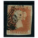 GB 1841 1d Orange-brown, 4 margins, fine used with 1844 PM in black. SG12_GB0012U1