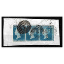 GB 1841 2d Blue, 3 margin horizontal strip of 3, used on tidy fragment. SG14