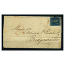 GB 1851 2d Blue, 4 marg, used on tidy wrapper to Bridgewater. SG14