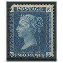 GB 1858-79 2d Deep-blue, thin lines, plate 15, good mtd mint, 1 blunt corner, cat. £525. SG47