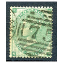 GB 1862-64 1/- Green, plate 2, wmk emblems, good to fine used. SG90_GB0090UB