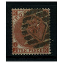 GB 1867-80 10d Red-brown, plate 1, fine used for type. SG112