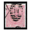 GB 1867-83 5/- Pale-rose, plate 2, good to fine used. SG127