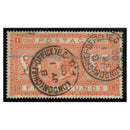 GB 1867-83 £5 Orange, good to fine cds used, severed & expertly repaired. SG137_GB0137UX