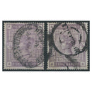 GB 1883-84 2/6d White ppr, both shades, good to fine used. SG178-79