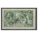 GB 1913 £1 Green, fine mtd mint. SG403