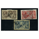 GB 1918-19 Bradbury basic set, good used. SG413a-17 (range)_GB0413AUB