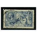 GB 1919 10/- Dull grey-blue, BW ptng, fine cds used. SG417_GB0417U