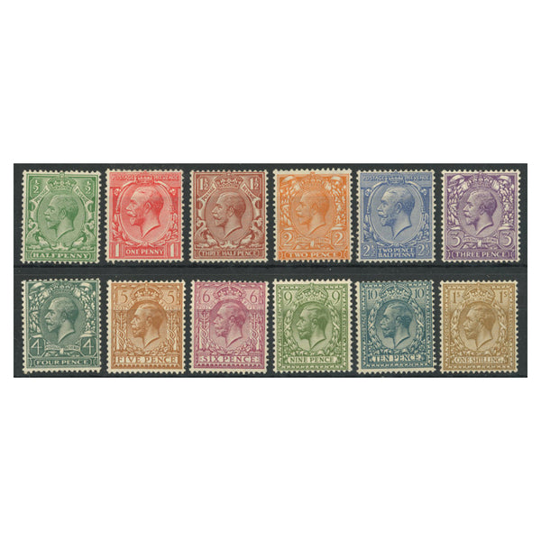 GB 1924-26 Block cypher set, fresh mtd mint. SG418-29_GB0418MM