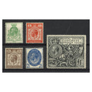 GB 1929 PUC set to £1, lightly mtd mint. SG434-38_GB0434MMLA