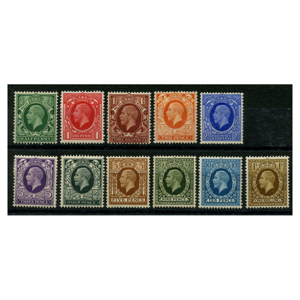GB 1934-36 Photograveur basic set, lightly mtd mint. SG439-49_GB0439MML