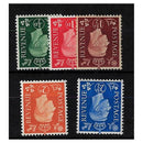 GB 1937-47 Dark colours, wmk inverted set, u/m. SG462wi-66wi