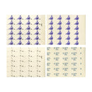 GB 1968 9d Votes for Women set of 4 progressive die-proof sheets of 24. Rare, possibly unique. SG768