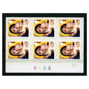 GB 2013 £1.28 La Vierge au Lys, cyl block of 6, displaying cyl shift error, u/m. SG3547var