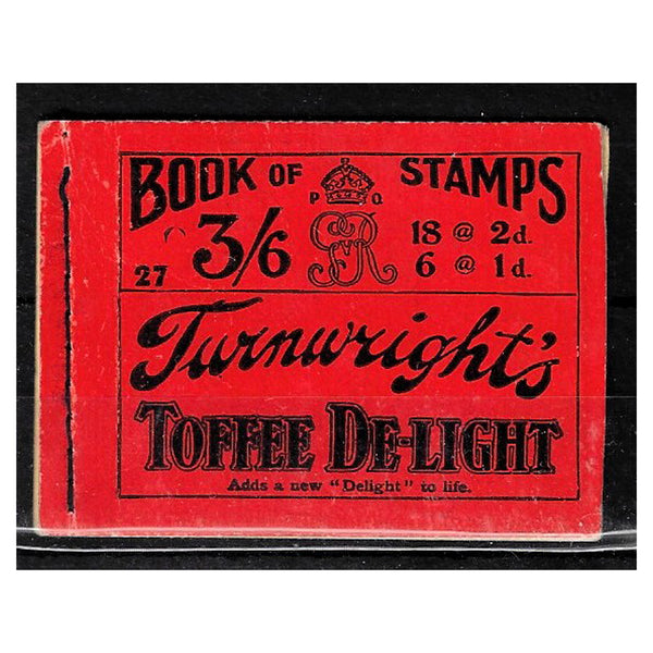 GB 1920 3/6d Skeleton Bklt (no stamps). SGBB30