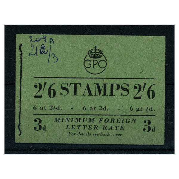 GB August 1948 2/6d Original Colours Cypher Bklt, Small Annotation on Cover. SGBD18 (60)