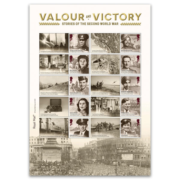 2025 Valour & Victory Collectors Sheet 10 x 1st