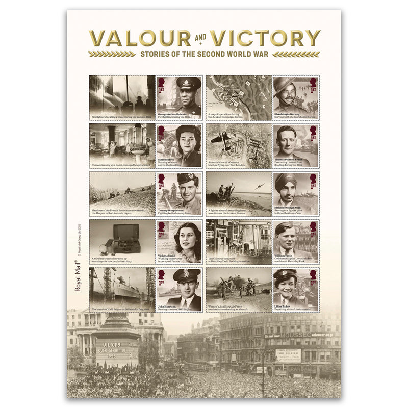 2025 Valour & Victory Collectors Sheet 10 x 1st