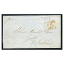 GB 1841 Cover from Dumphries to Gatehouse with red dispatch + '1' rate marks & black boxed arrival._GBSL1841U1