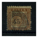 Baden 1862-65 9k Yellow-brown, good to fine used. SG32