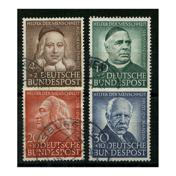 Germany 1953 Humanitarian relief, cds used. SG1099-1102