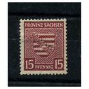 Germany (RU Saxony) 1945-46 15pf Claret, perf, fresh mtd mint. SGRC15