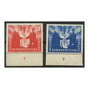 Germany (East) 1951 Visit of Polish president, with marginal tabs, u/m. SGE41-42